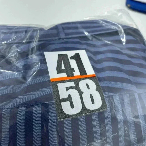 Ben Sherman Shirt Long Sleeve Button Down Mens 17.5 Blue 4158 - Picture 7 of 7